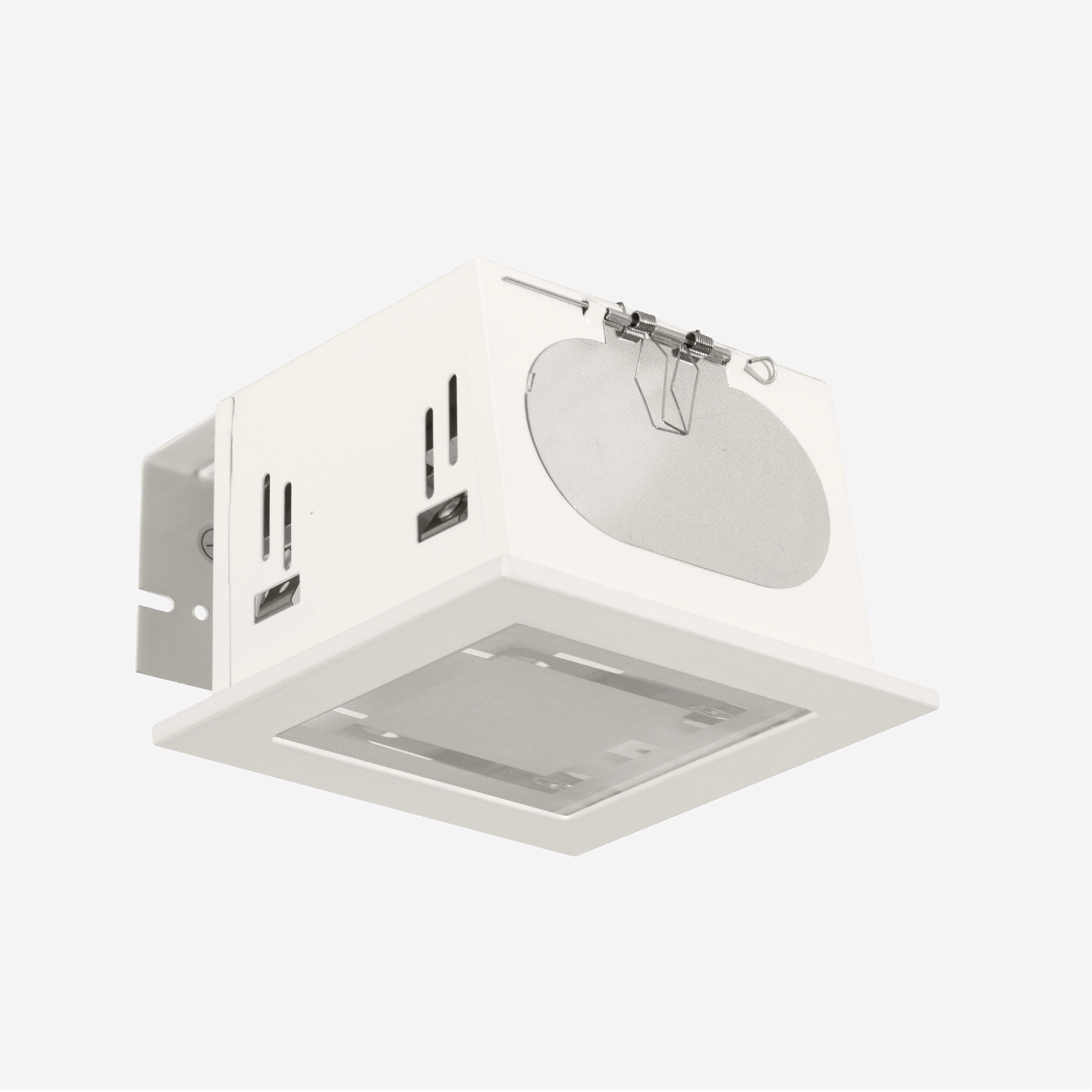 ดาวน์ไลท์ SL LIGHTING 612 E27 กลม สีขาว กระจกฝ้าตรงกลาง 2 ขั้ว_1