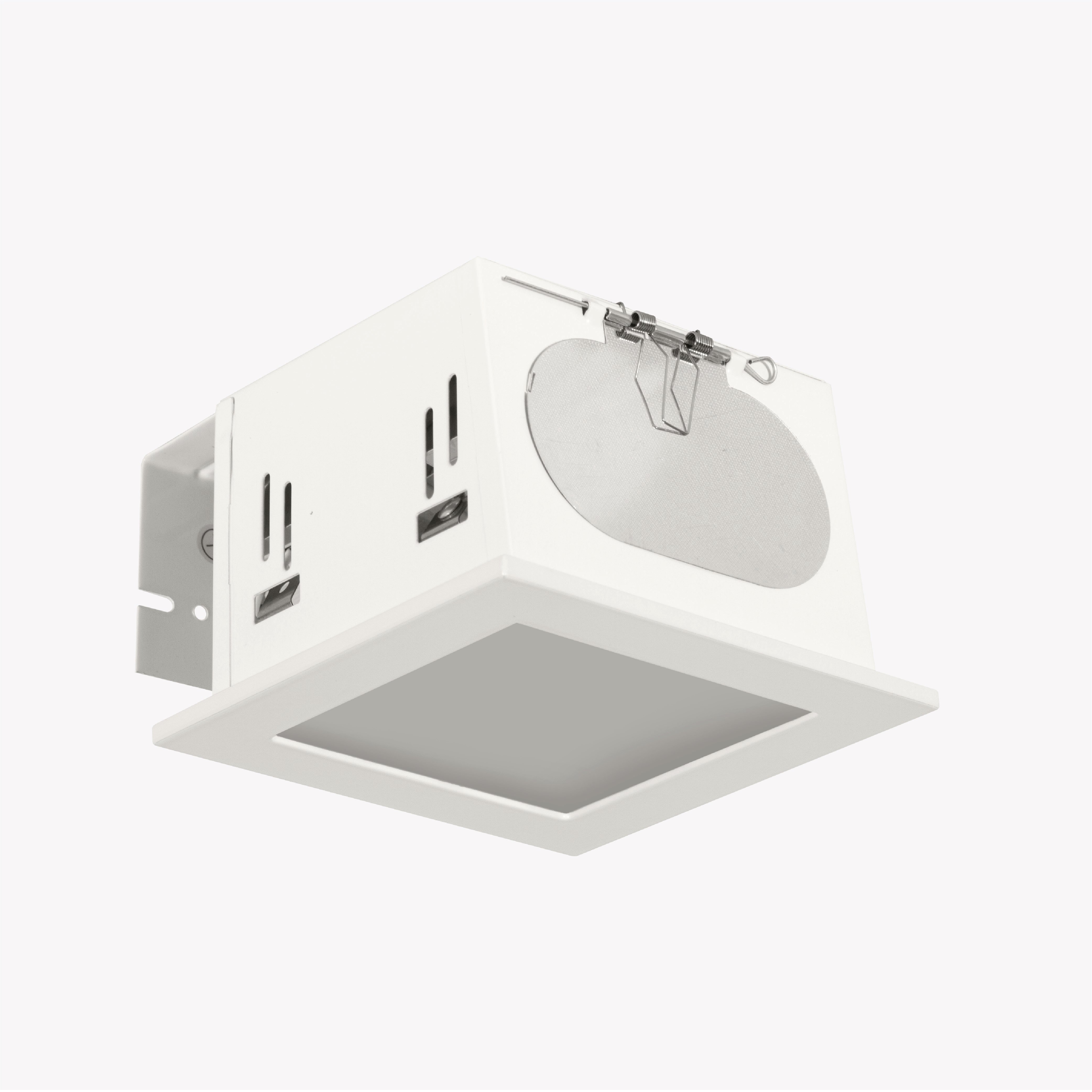 ดาวน์ไลท์ SL LIGHTING 612 E27 กลม สีขาว กระจกฝ้า 2 ขั้ว_1