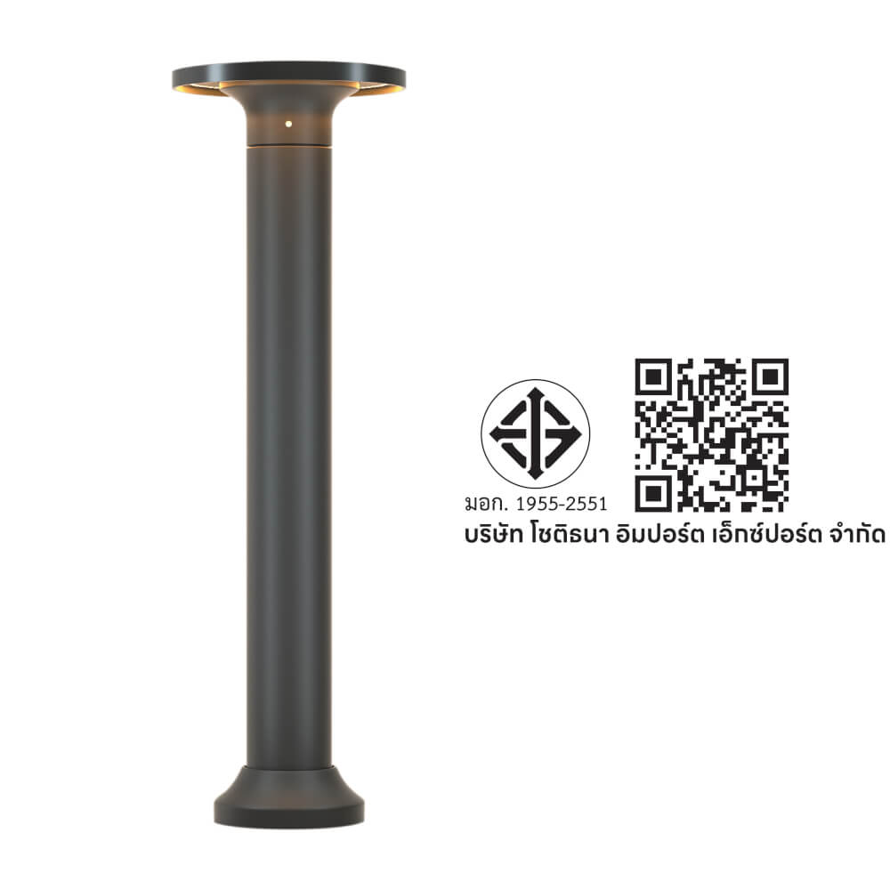 ไฟทางเดิน LED SL LIGHTING TER-01 12 วัตต์ WARM WHITE สีดำ