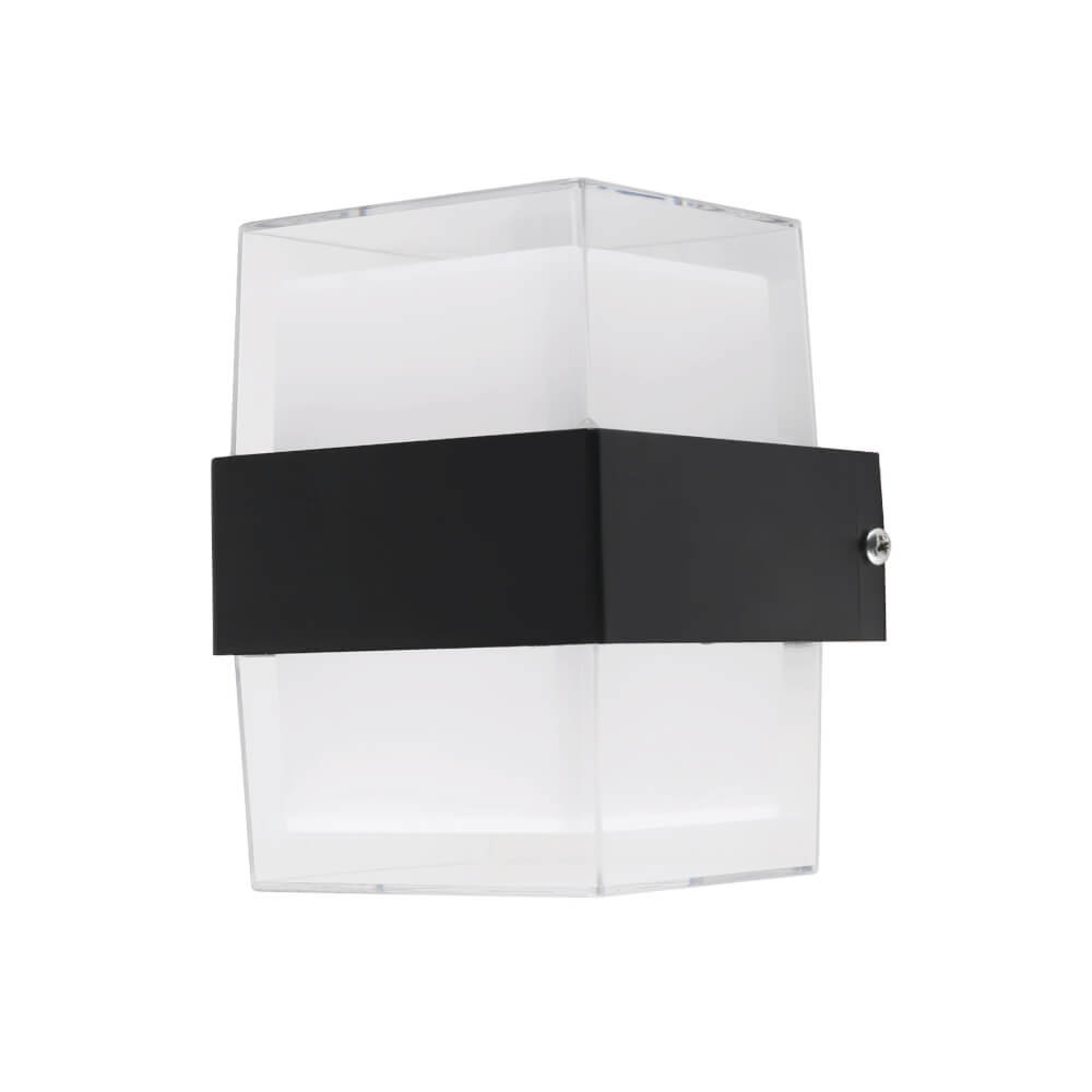 ไฟผนังภายนอก LED SL LIGHTING TER-04-2SQ 8 วัตต์ WARM WHITE สีดำ