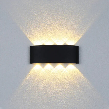 ไฟผนังภายนอก LED SL LIGHTING TER-06-4P 8 วัตต์ WARM WHITE สีดำ_4