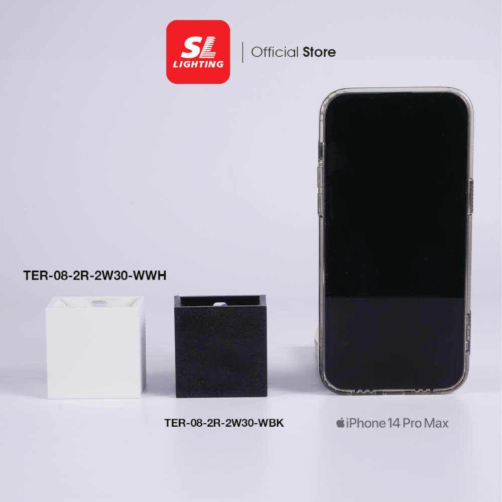 ไฟผนังภายนอก LED SL LIGHTING TER-08-2R 2 วัตต์ WARM WHITE สีดำ