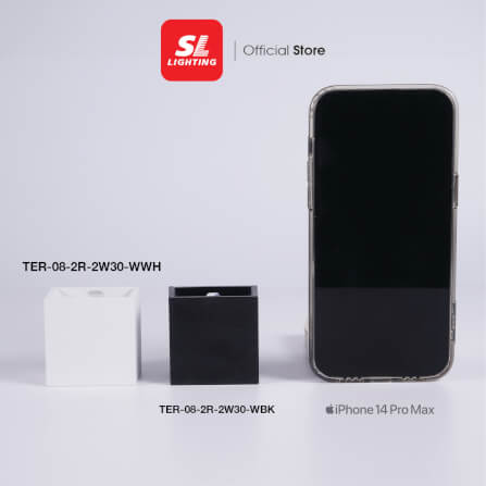 ไฟผนังภายนอก LED SL LIGHTING TER-08-2R 2 วัตต์ WARM WHITE สีดำ_2