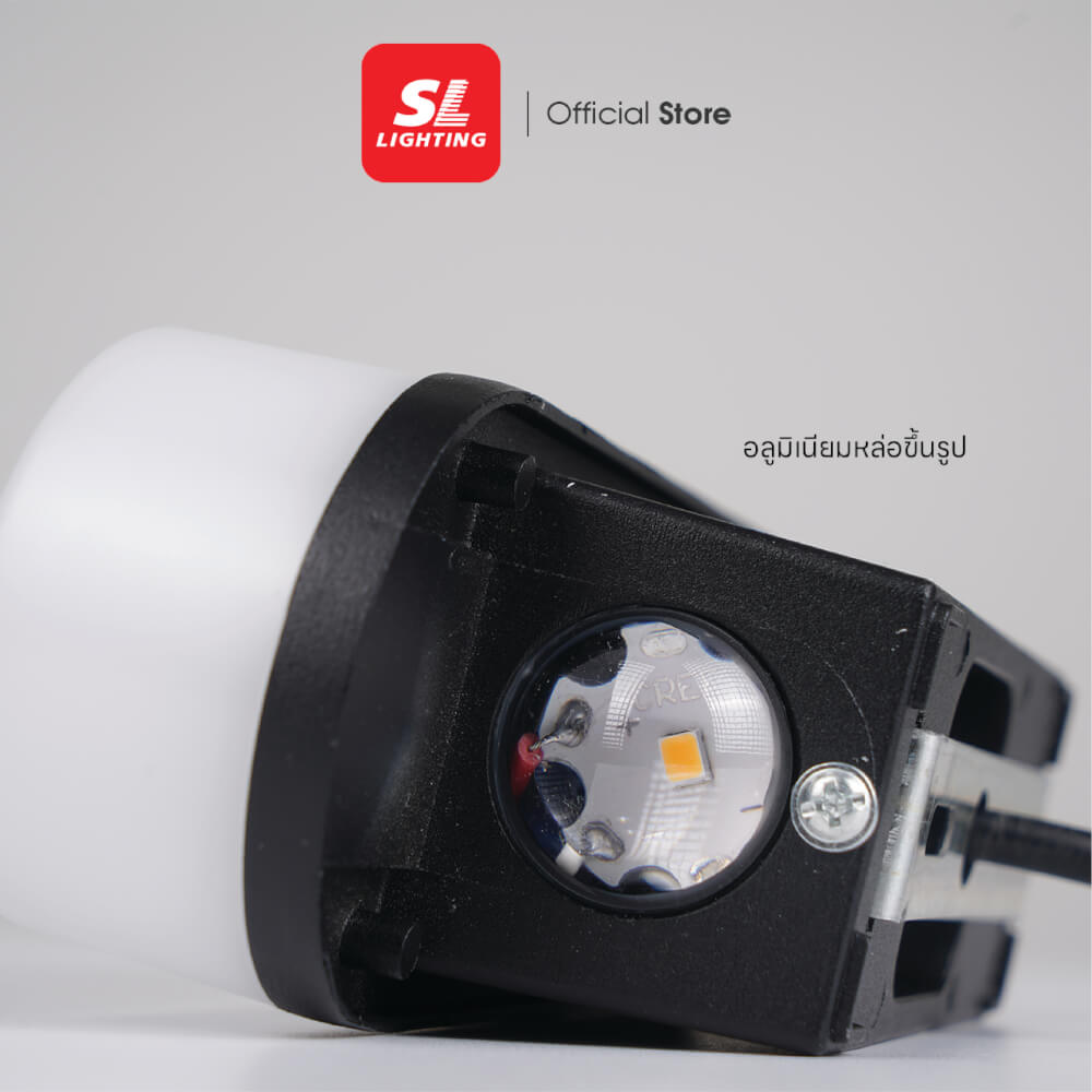 ไฟผนังภายนอก LED SL LIGHTING TER2-CS 7 วัตต์ WARM WHITE สีดำ