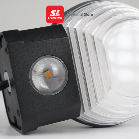 ไฟผนังภายนอก LED SL LIGHTING TER2-PC 12 วัตต์ WARM WHITE สีดำ_4