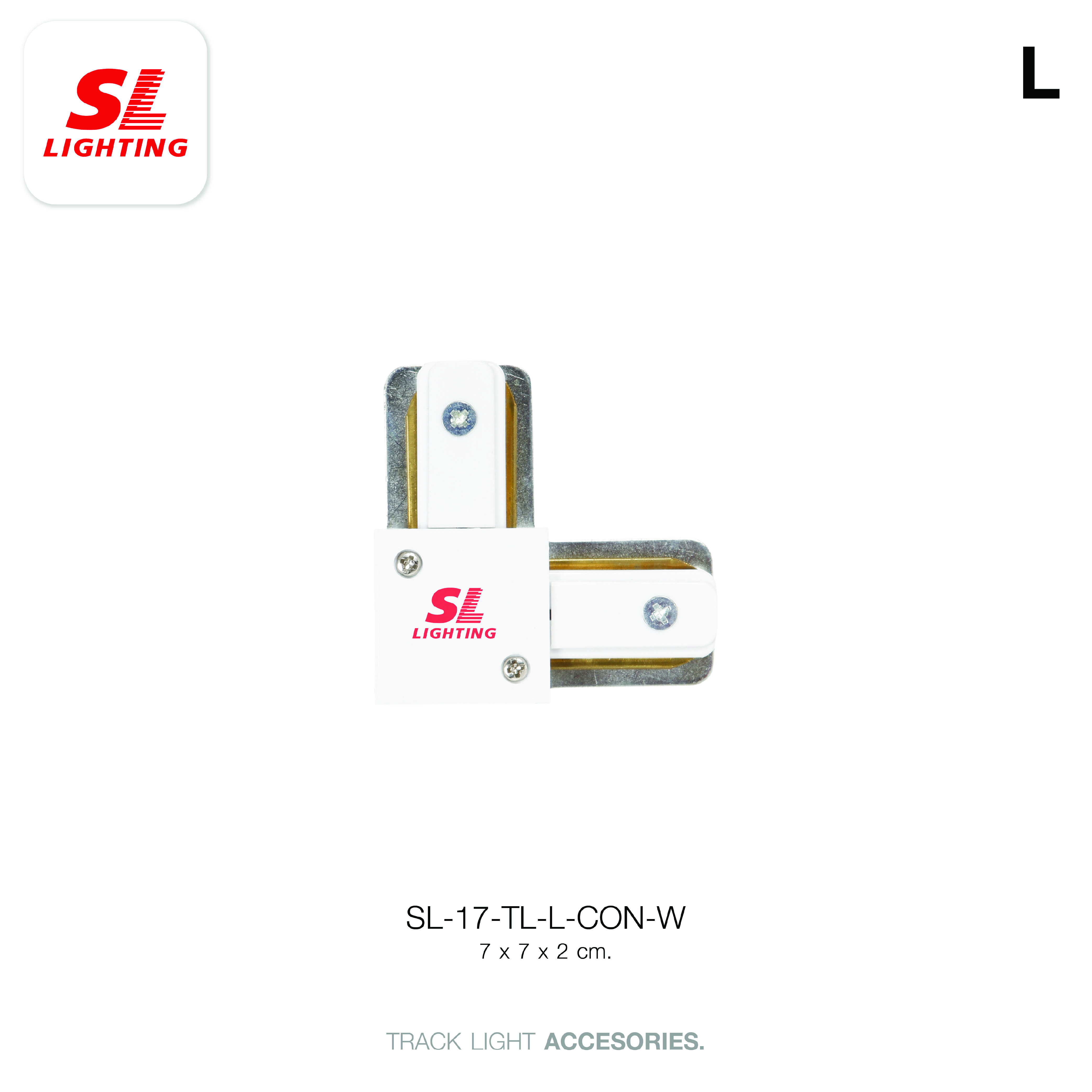 ข้อต่อรางไฟแทรคไลท์ SL LIGHTING TL-I 2 ทาง สีขาว