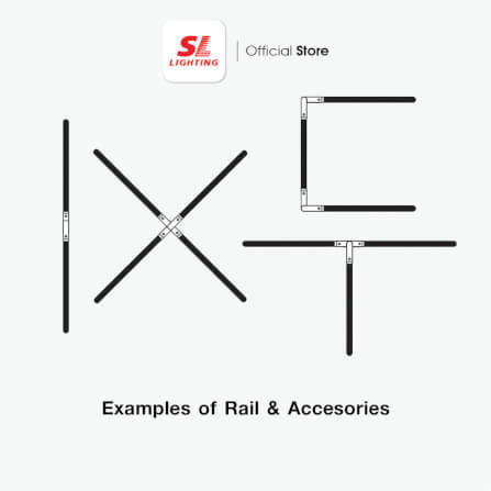 รางไฟแทรกไลท์ SL LIGHTING 2 ม. สีดำ_4