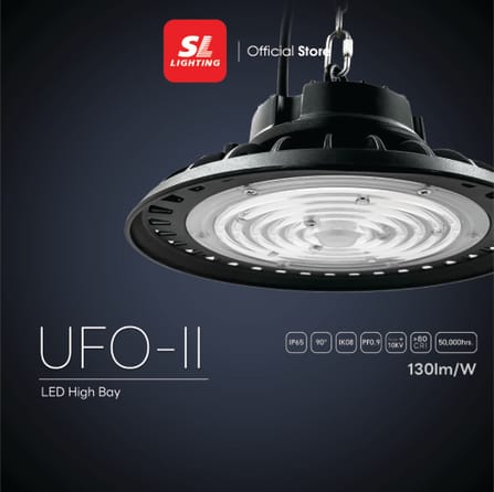 โคมไฮเบย์ LED LEOPARD SL LIGHTING 200 วัตต์ DAYLIGHT สีดำ_1