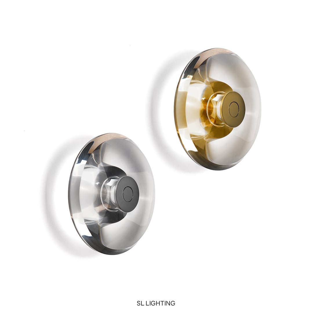 โคมไฟติดผนัง LED SL LIGHTING DIAL 8 วัตต์ WARM WHITE สีทอง