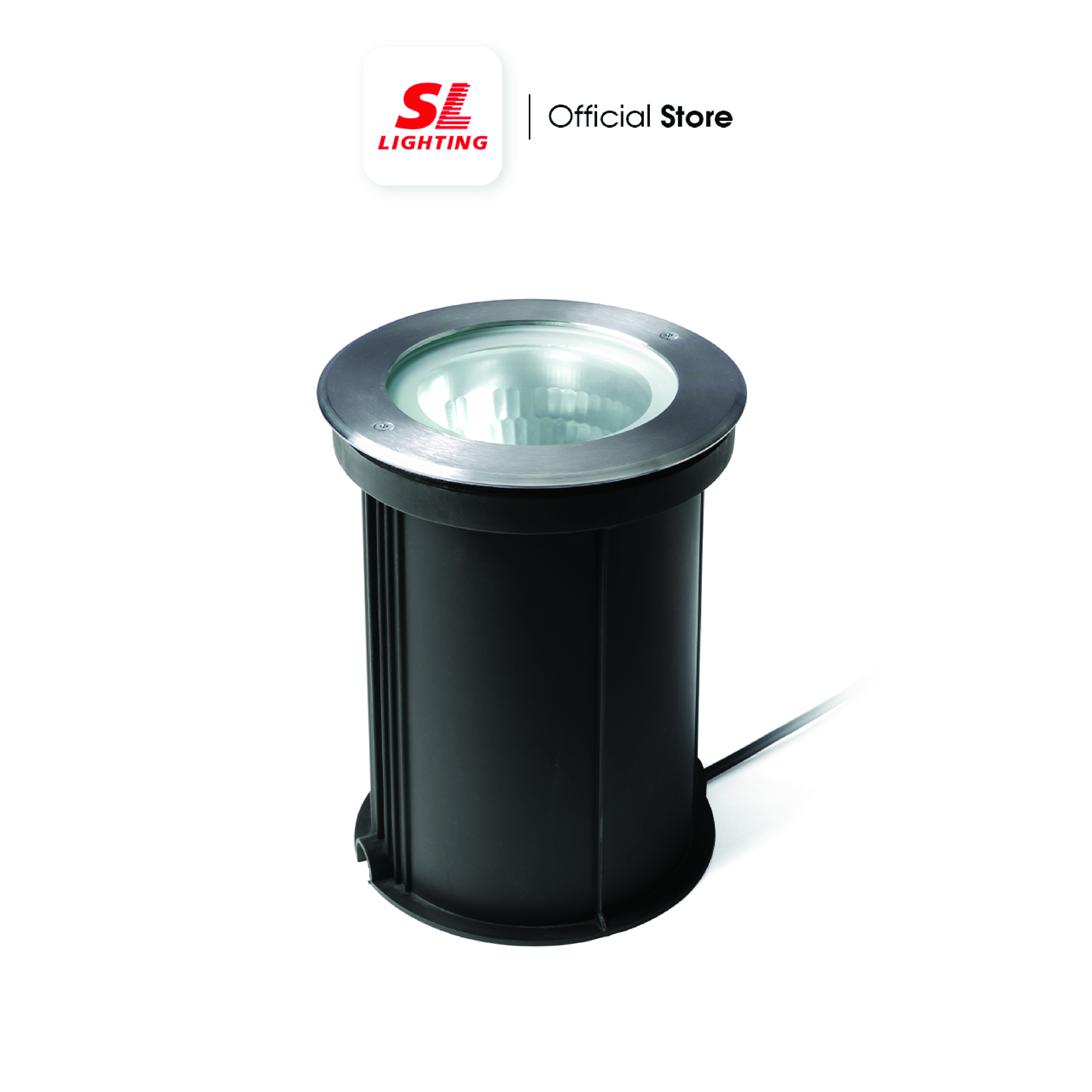 ไฟฝังพื้น SL LIGHTING 6582 E27 สีเงิน