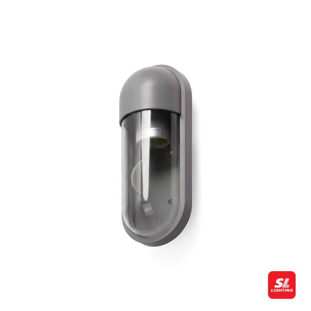 ไฟผนังภายนอก SL LIGHTING OUT-PROBE E27 สีเทา