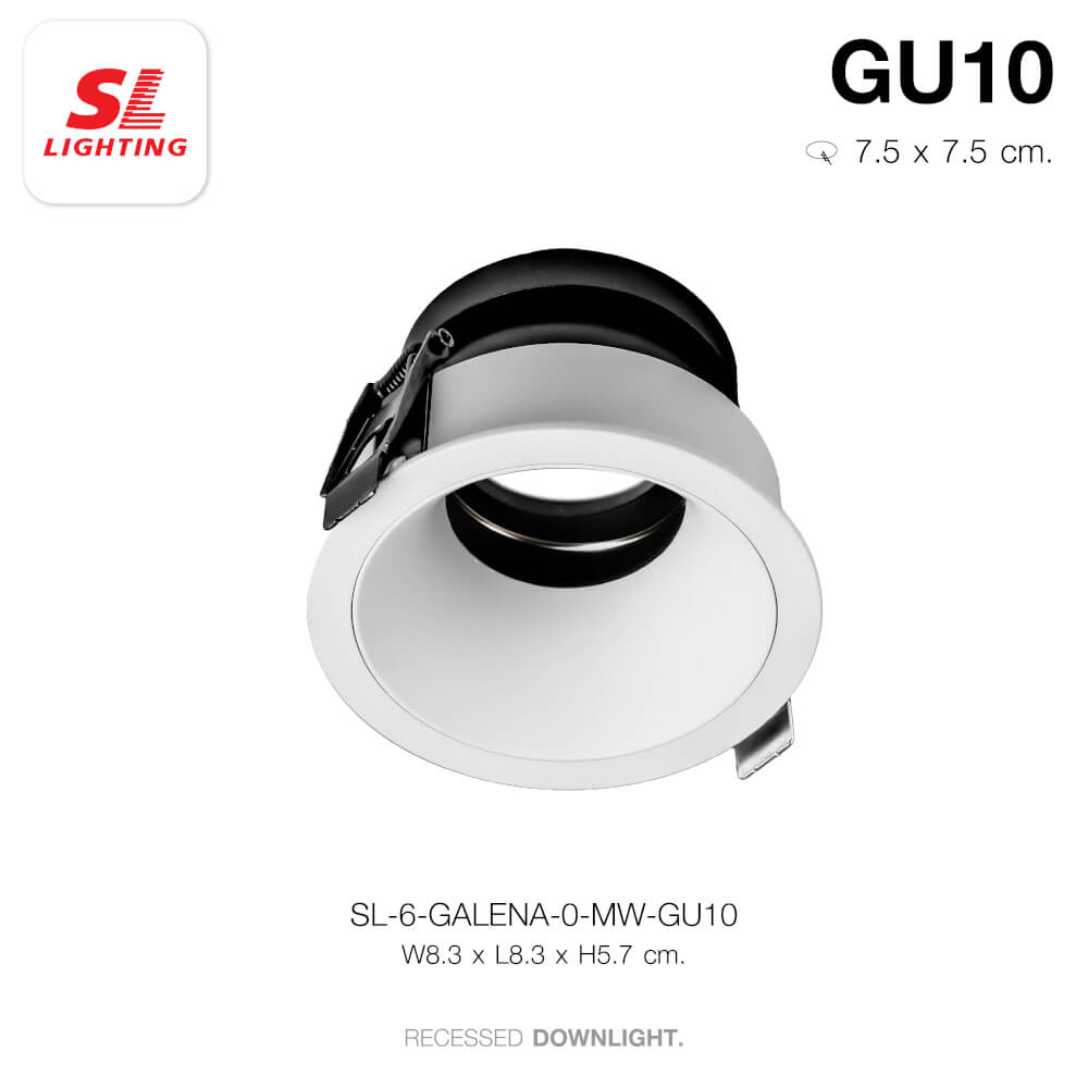 ดาวน์ไลท์ SL LIGHTING GALENA ทรงกลม สีขาว