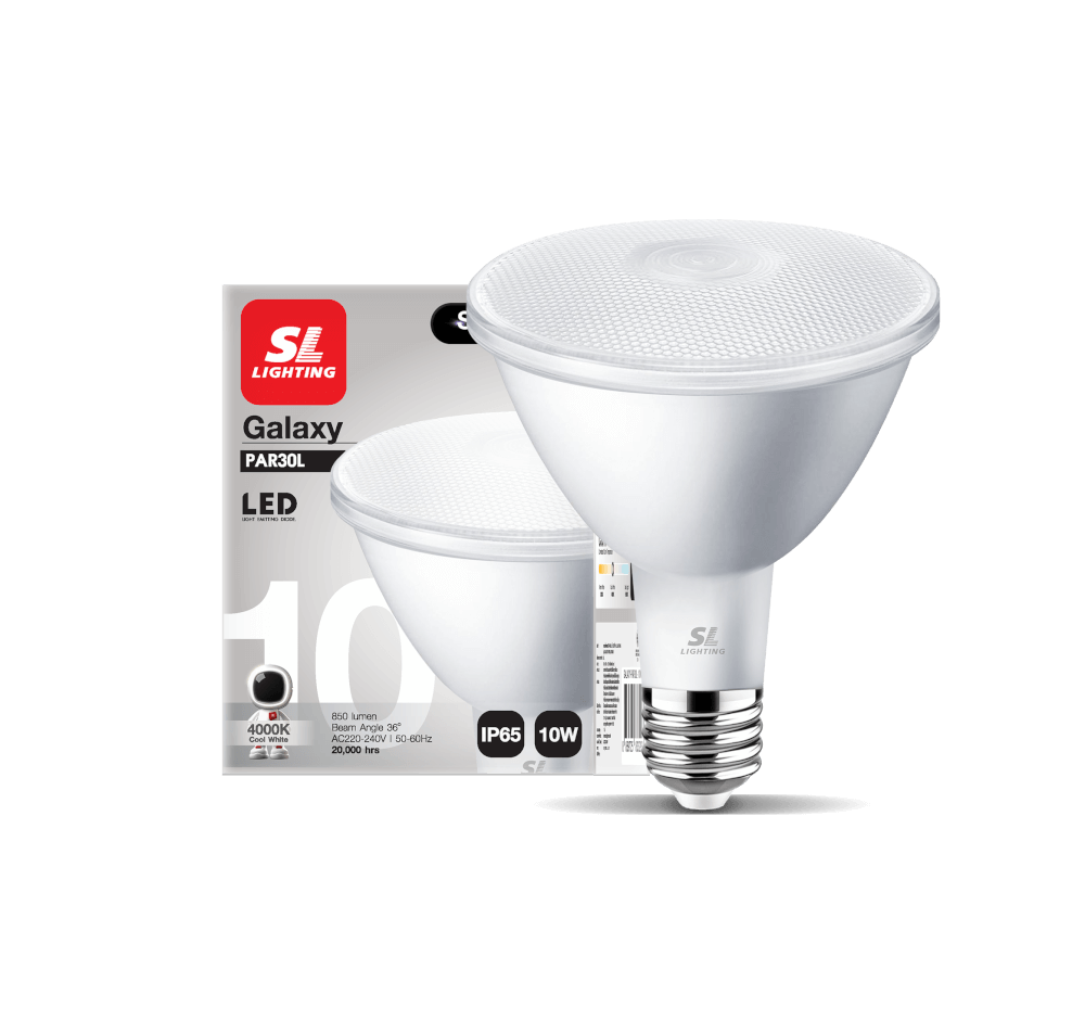 หลอด LED SL LIGHTING PAR30L 36D 10 วัตต์ COOL WHITE E27