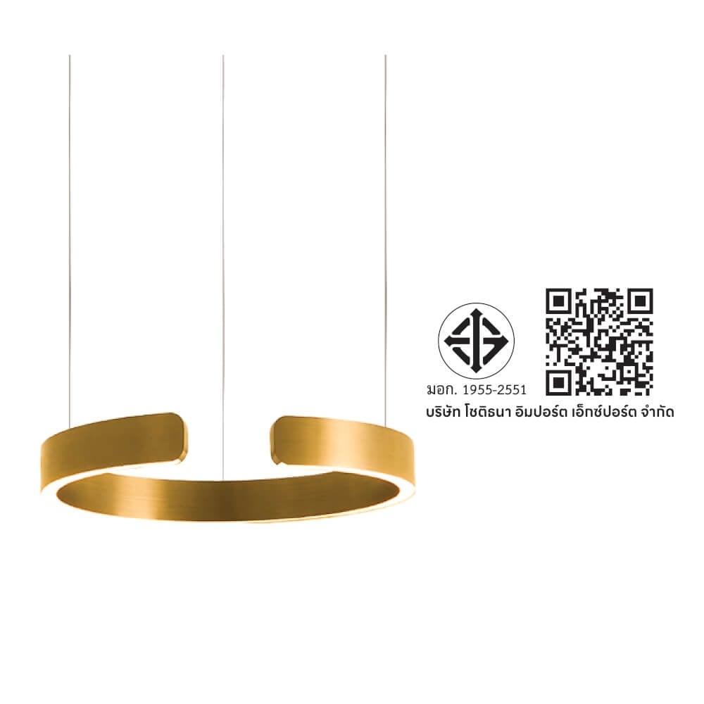 ไฟช่อ LED SL LIGHTING CIELO 35วัตต์ WARM WHITE/COOL WHITE/DAYLIGHT สีทองแชมเปญ 1 หัว ควบคุมการทำงานด้วยมือ