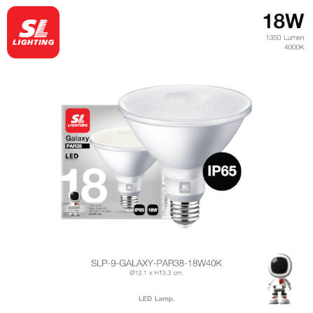 หลอด LED SL LIGHTING PAR38 36D 18 วัตต์ COOL WHITE E27_1