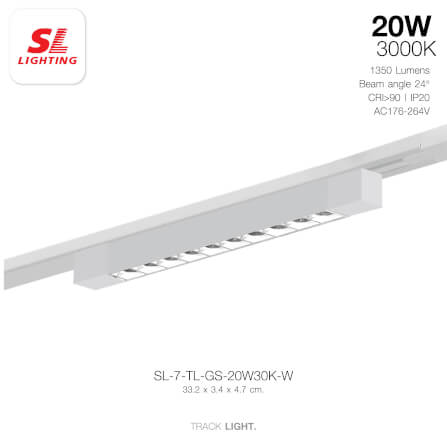 แทรคไลท์ LED SL LIGHTING TL-GS 20 วัตต์ WARM WHITE สีขาว_1
