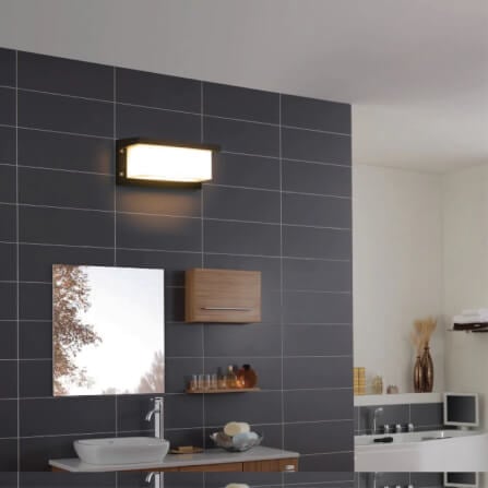 ไฟผนังภายนอก SL LIGHTING 1011W/BK สีดำ E27_2