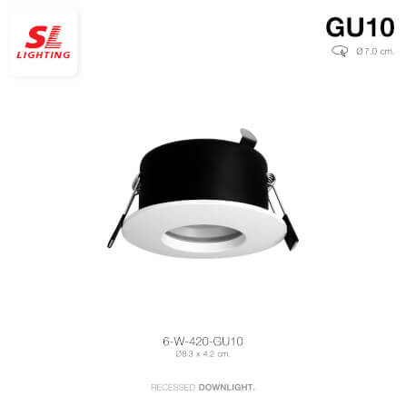 ดาวน์ไลท์ SL LIGHTING 420 ทรงกลม สีขาว_5
