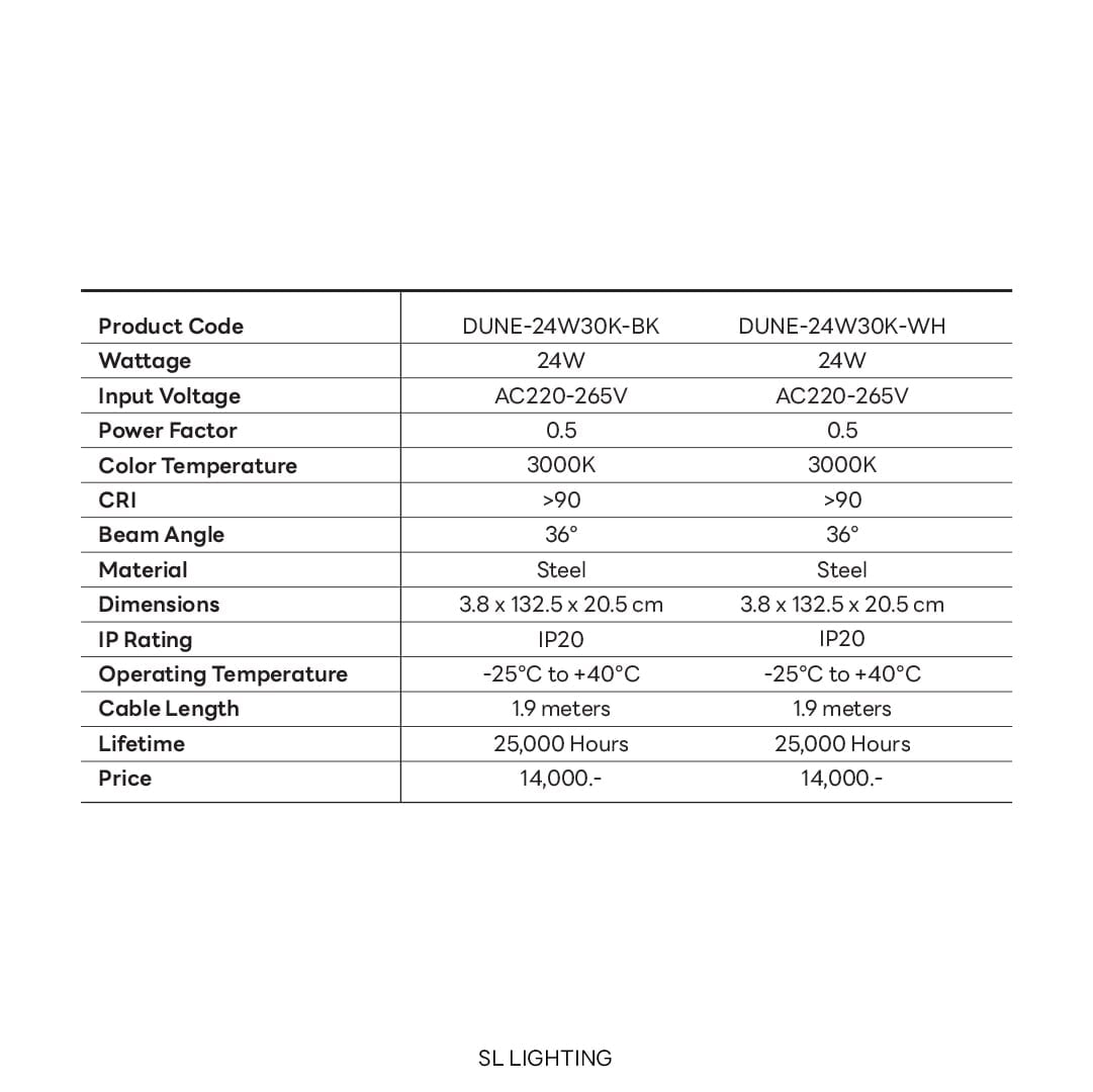 ไฟช่อ LED SL LIGHTING รุ่น DUNE 24 วัตต์ WARM WHITE สีดำ_5