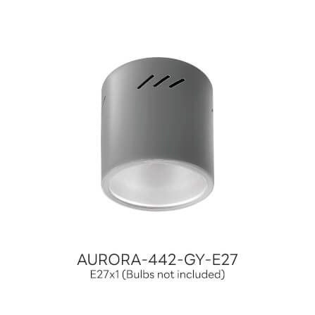 ดาวน์ไลท์ SL LIGHTING AURORA กลม E27 สีเทา_5