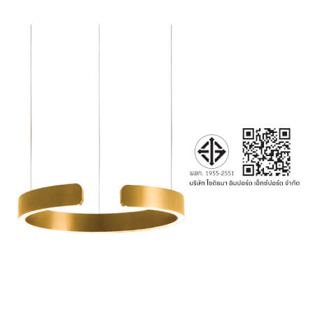 ไฟช่อ LED SL LIGHTING CIELO 35วัตต์ WARM WHITE/COOL WHITE/DAYLIGHT สีทองแชมเปญ 1 หัว ควบคุมการทำงานด้วยมือ_6