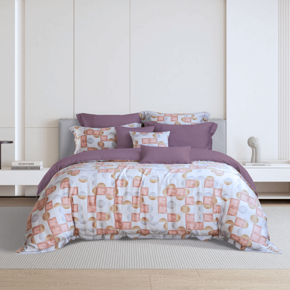 ชุดผ้าปูที่นอน 5 ฟุต 5 ชิ้น AKEMI รุ่น Ardent Prints 9557108250062 สี Artha (ไม่รวมผ้านวม)