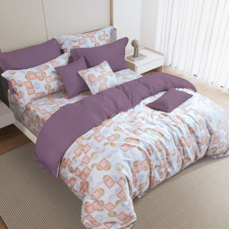 ชุดผ้าปูที่นอน 5 ฟุต 5 ชิ้น AKEMI รุ่น Ardent Prints 9557108250062 สี Artha (ไม่รวมผ้านวม)_2