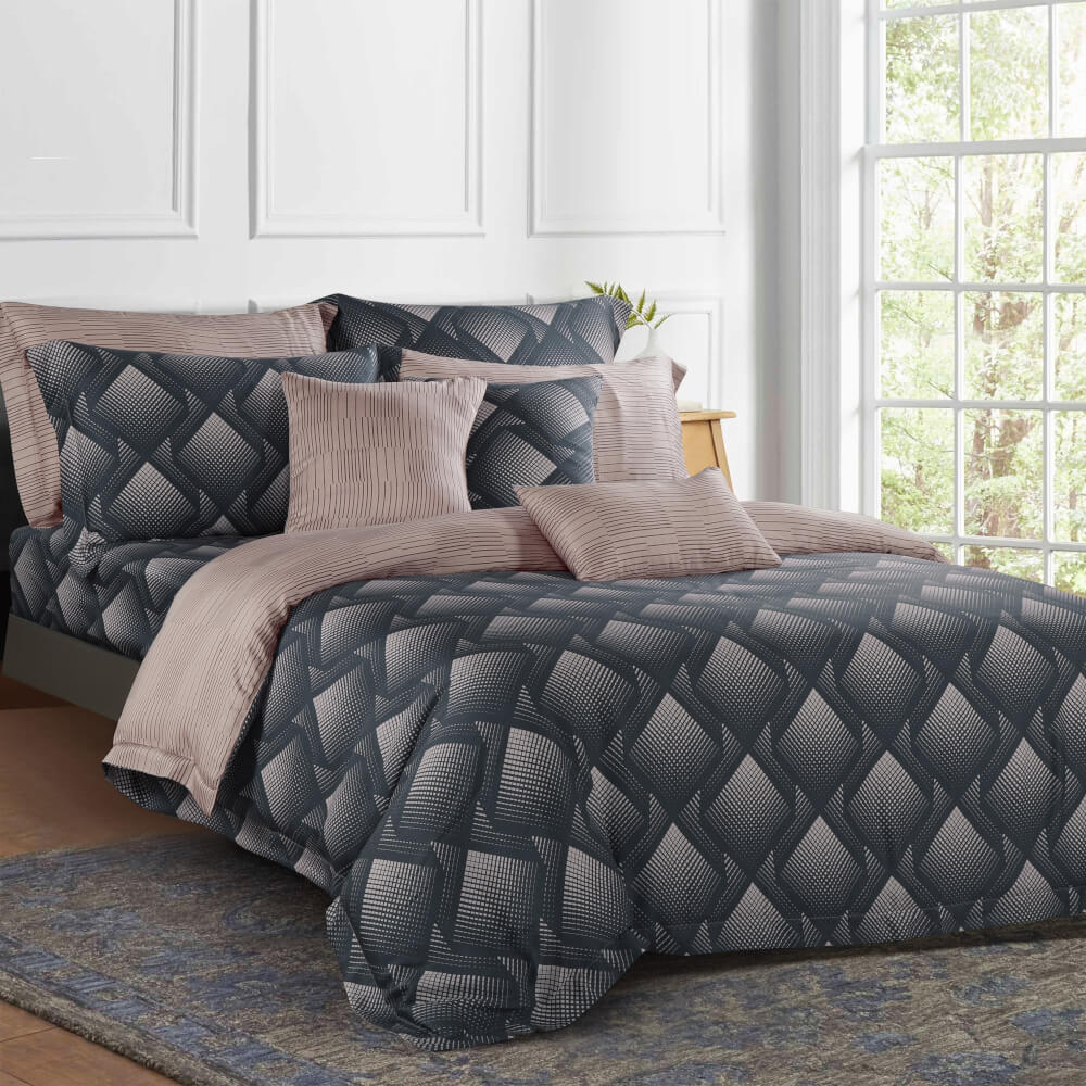 ชุดผ้าปูที่นอน 6 ฟุต 5 ชิ้น AKEMI รุ่น Ardent Prints 9557108434981 สี Artoniz (ไม่รวมผ้านวม)