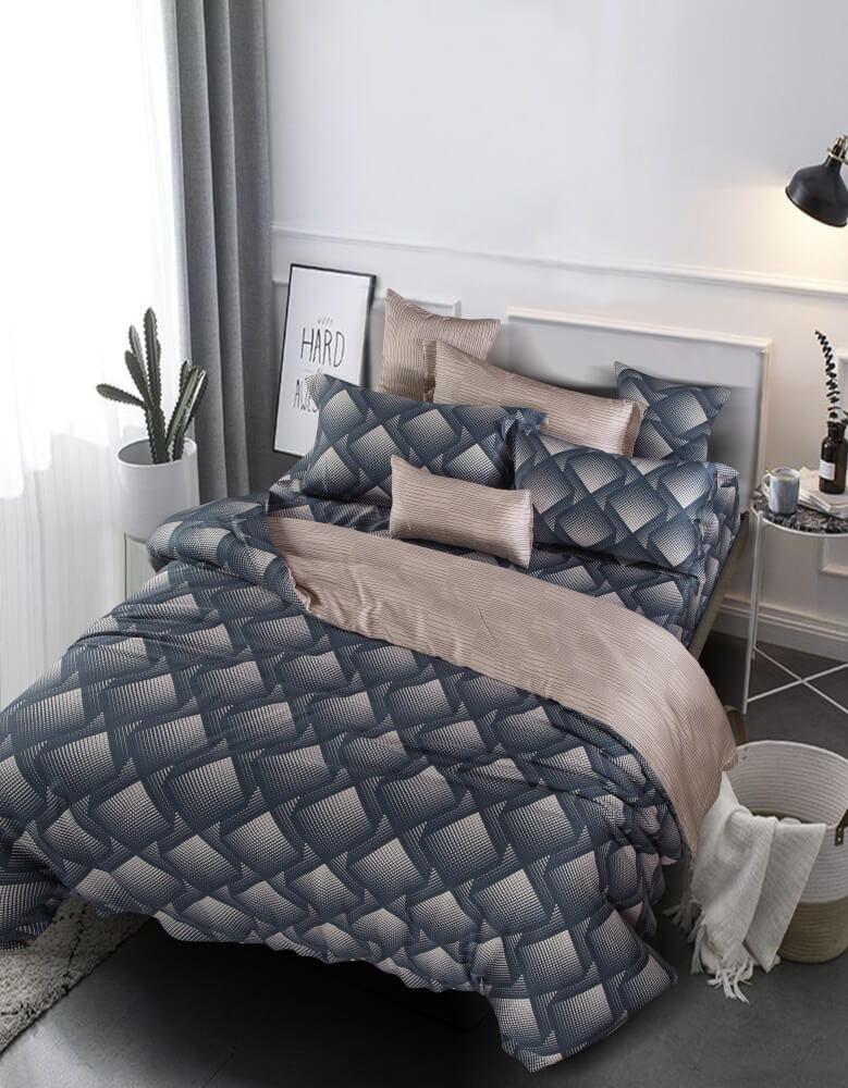 ชุดผ้าปูที่นอน 6 ฟุต 5 ชิ้น AKEMI รุ่น Ardent Prints 9557108434981 สี Artoniz (ไม่รวมผ้านวม)