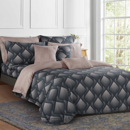 ชุดผ้าปูที่นอน 6 ฟุต 5 ชิ้น AKEMI รุ่น Ardent Prints 9557108434981 สี Artoniz (ไม่รวมผ้านวม)_2