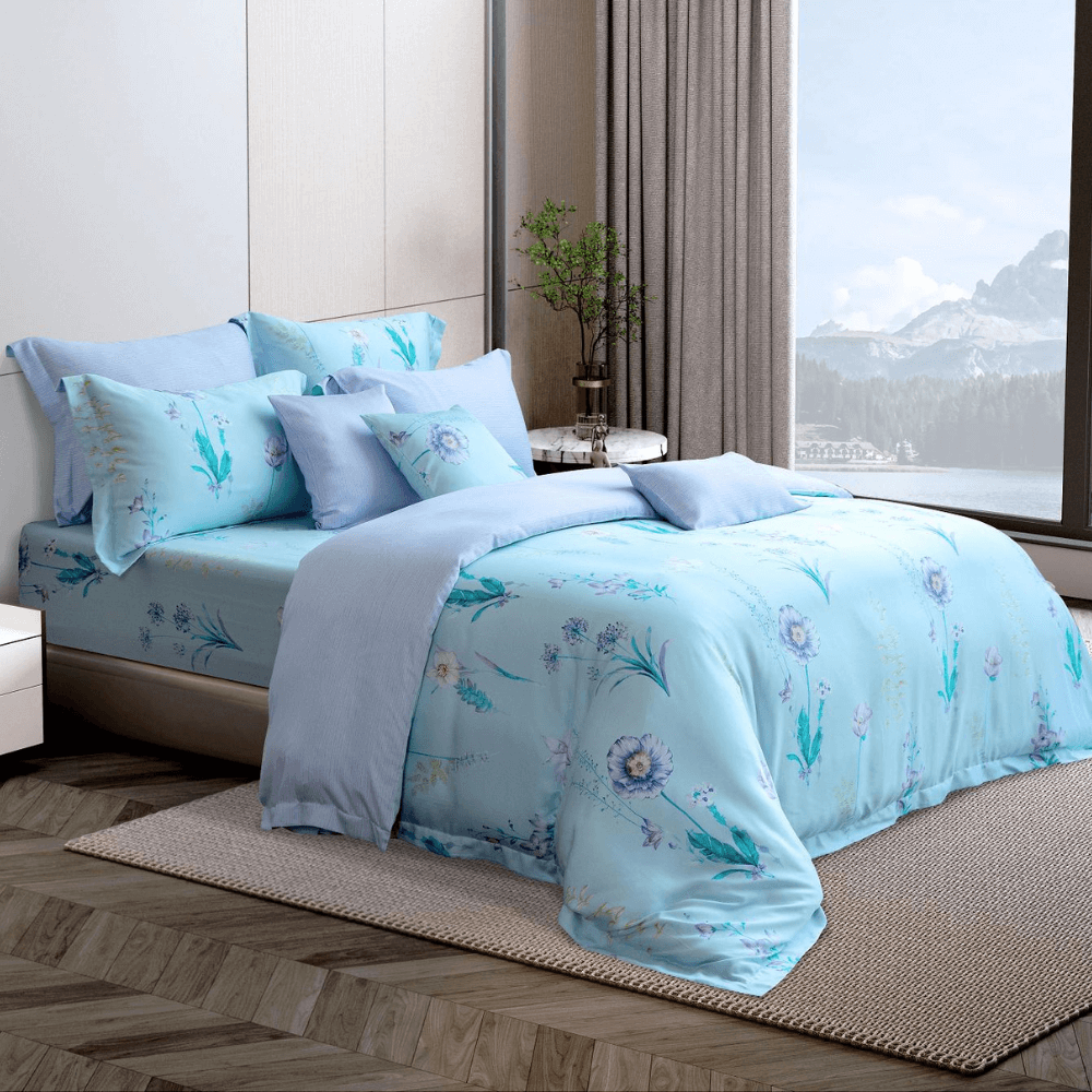 ชุดผ้าปูที่นอน 6 ฟุต 5 ชิ้น AKEMI รุ่น Ardent Prints 9557108063563 สี Hellene (ไม่รวมผ้านวม)