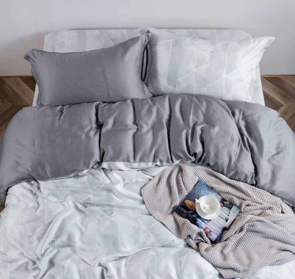 ชุดผ้าปูที่นอน 6 ฟุต 5 ชิ้น AKEMI รุ่น ARDENT PRINTS 9557108595255 สี LUNETTES (ไม่รวมผ้านวม)