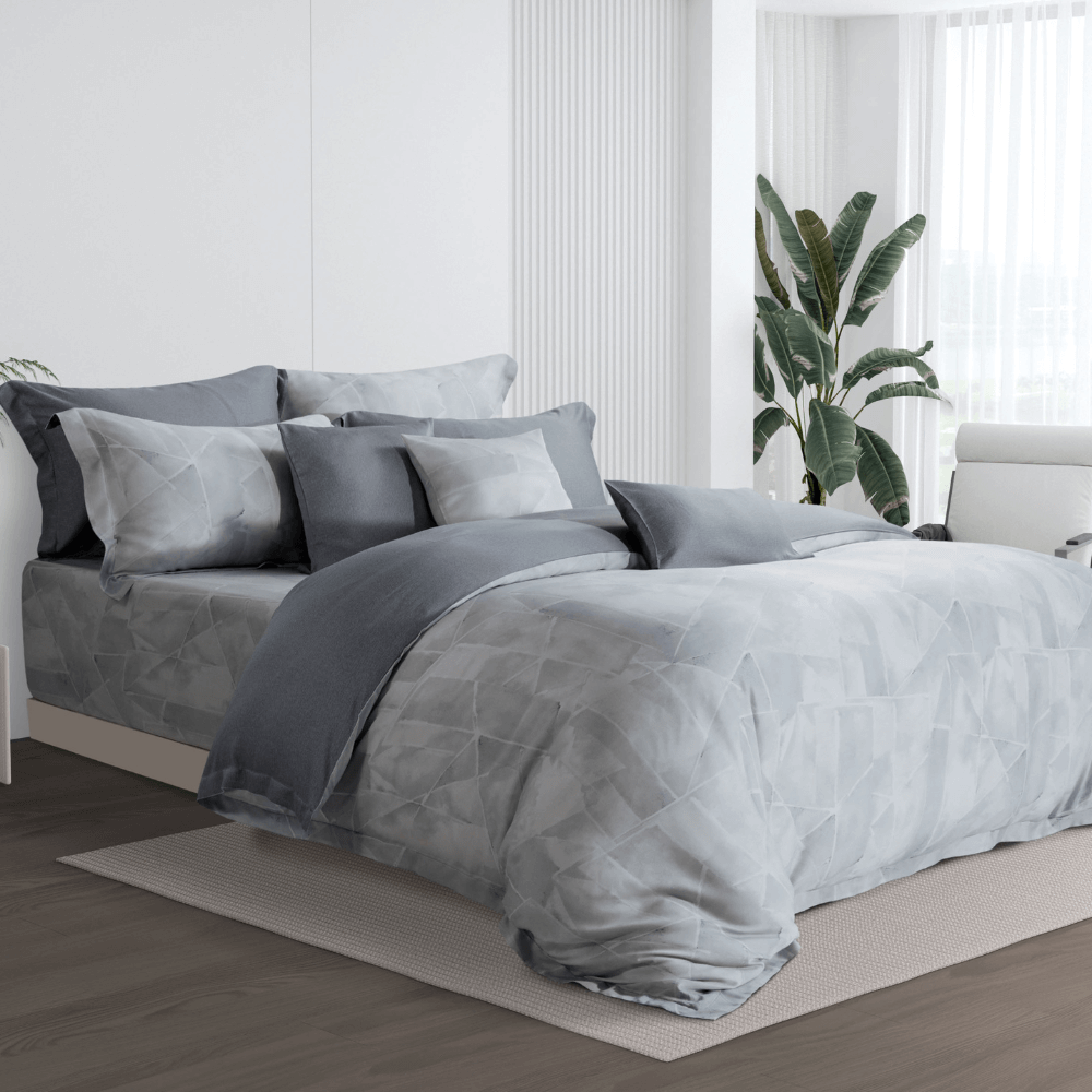 ชุดผ้าปูที่นอน 6 ฟุต 5 ชิ้น AKEMI รุ่น ARDENT PRINTS 9557108595255 สี LUNETTES (ไม่รวมผ้านวม)