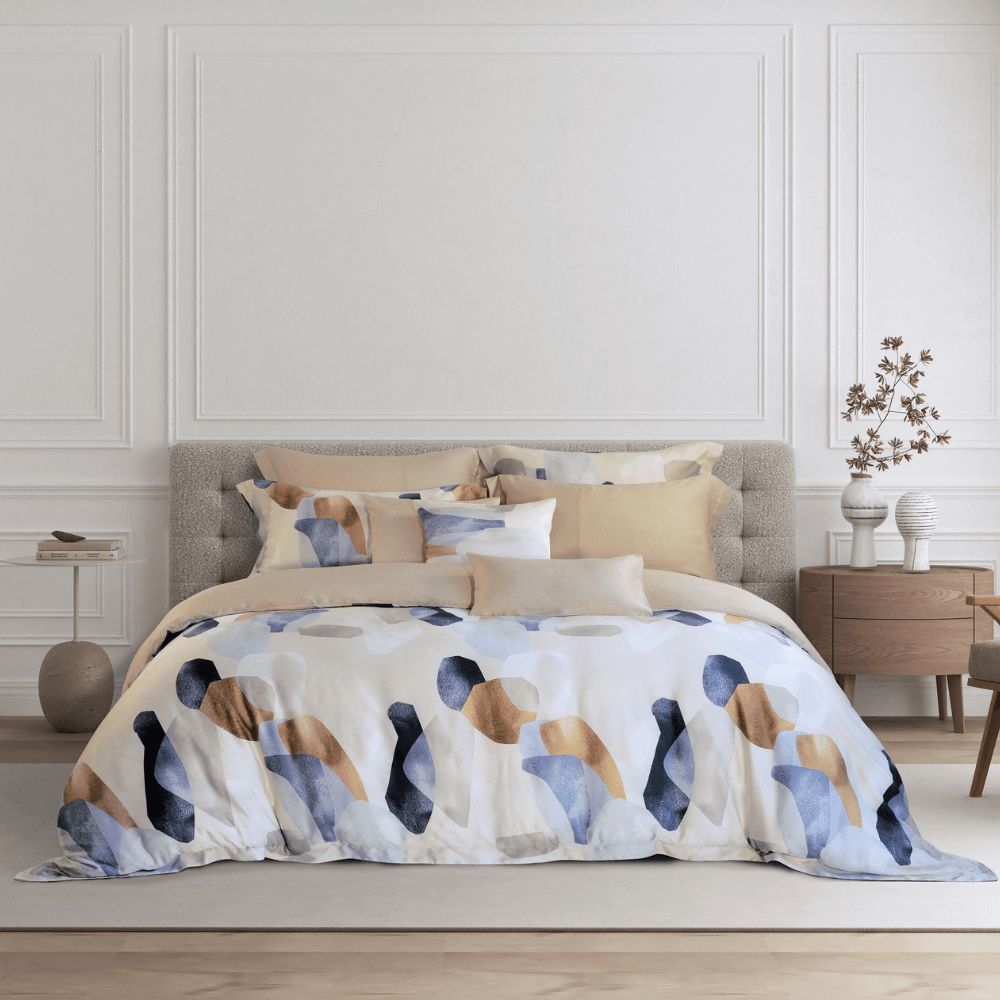 ชุดผ้าปูที่นอน 5 ฟุต 5 ชิ้น AKEMI รุ่น Ardent Prints 9557108595460 สี Steine (ไม่รวมผ้านวม)