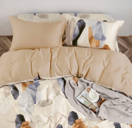 ชุดผ้าปูที่นอน 5 ฟุต 5 ชิ้น AKEMI รุ่น Ardent Prints 9557108595460 สี Steine (ไม่รวมผ้านวม)_3