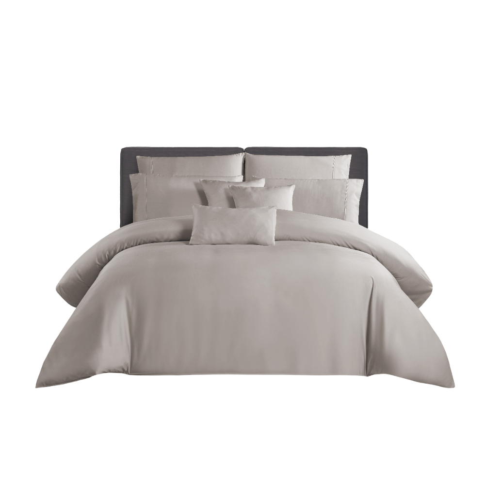 ชุดผ้าปูที่นอน 6 ฟุต 5 ชิ้น AKEMI รุ่น COLOUR RADIANT 9557108672352 สี FRENCH GREY (ไม่รวมผ้านวม)_0