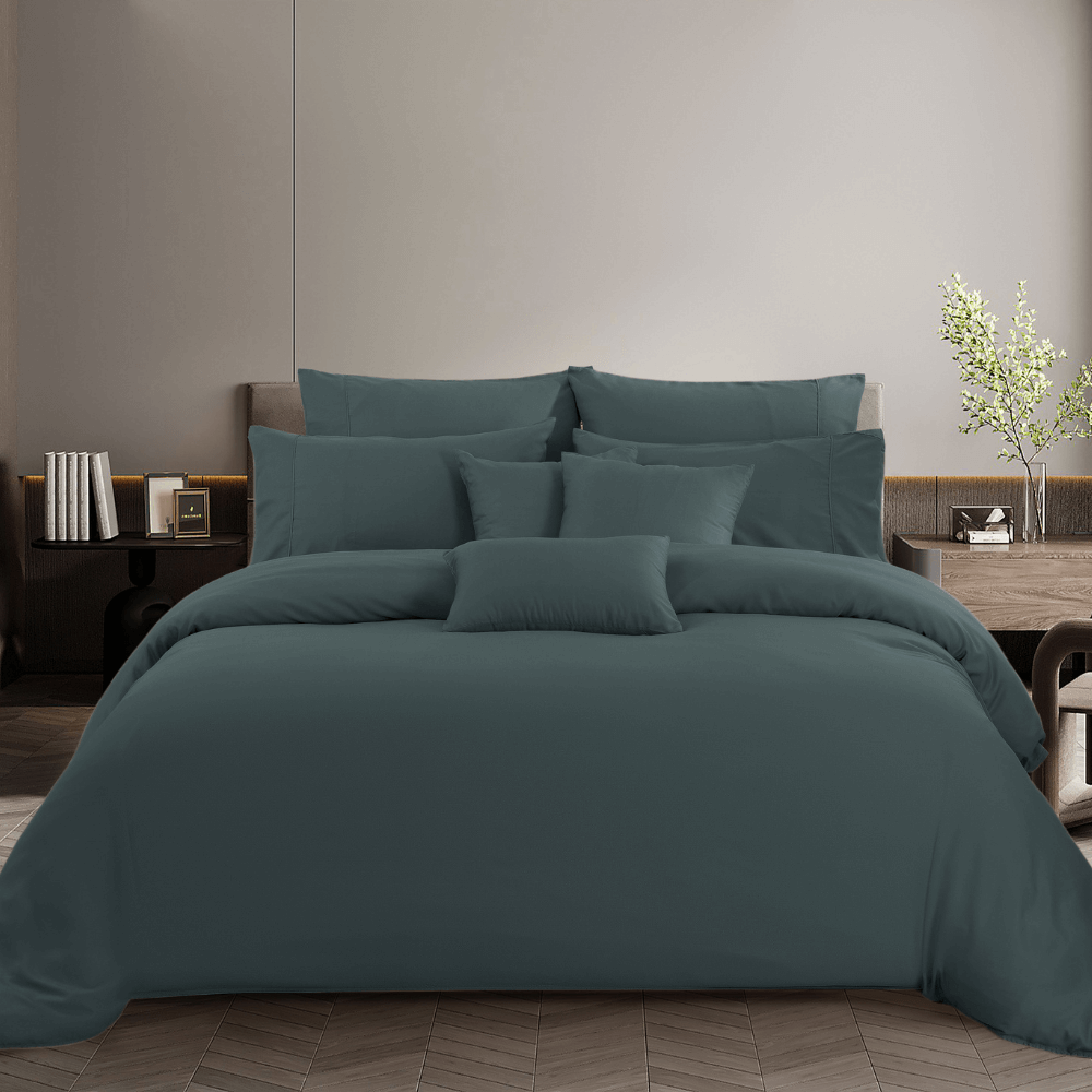 ชุดผ้าปูที่นอน 3.5 ฟุต 3 ชิ้น AKEMI รุ่น COLOUR RADIANT 9557108579385 สี NIGHT TEAL (ไม่รวมผ้านวม)
