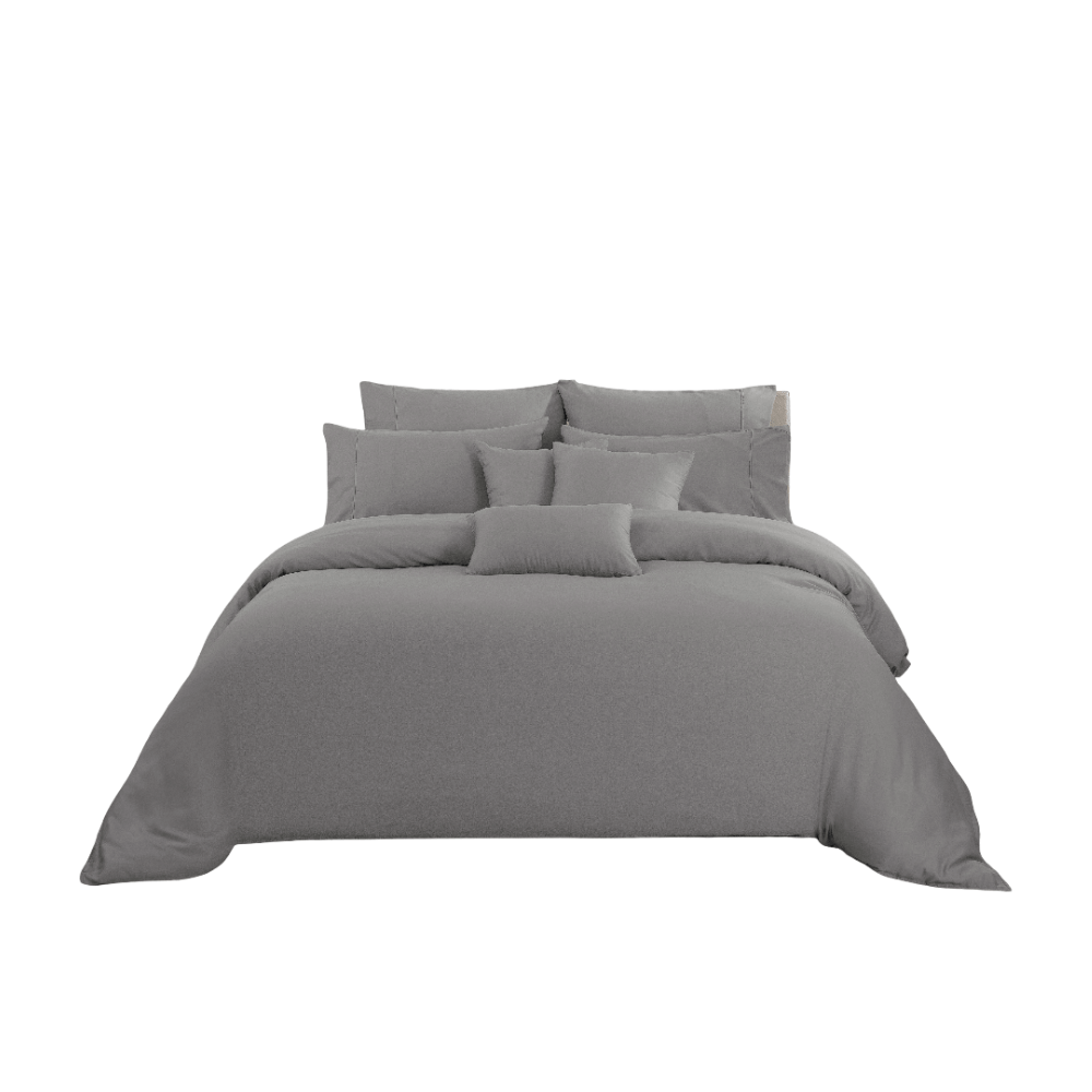 ชุดผ้าปูที่นอน 6 ฟุต 5 ชิ้น AKEMI รุ่น COLOUR RADIANT 9557108579316 สี SCALE GREY (ไม่รวมผ้านวม)_0