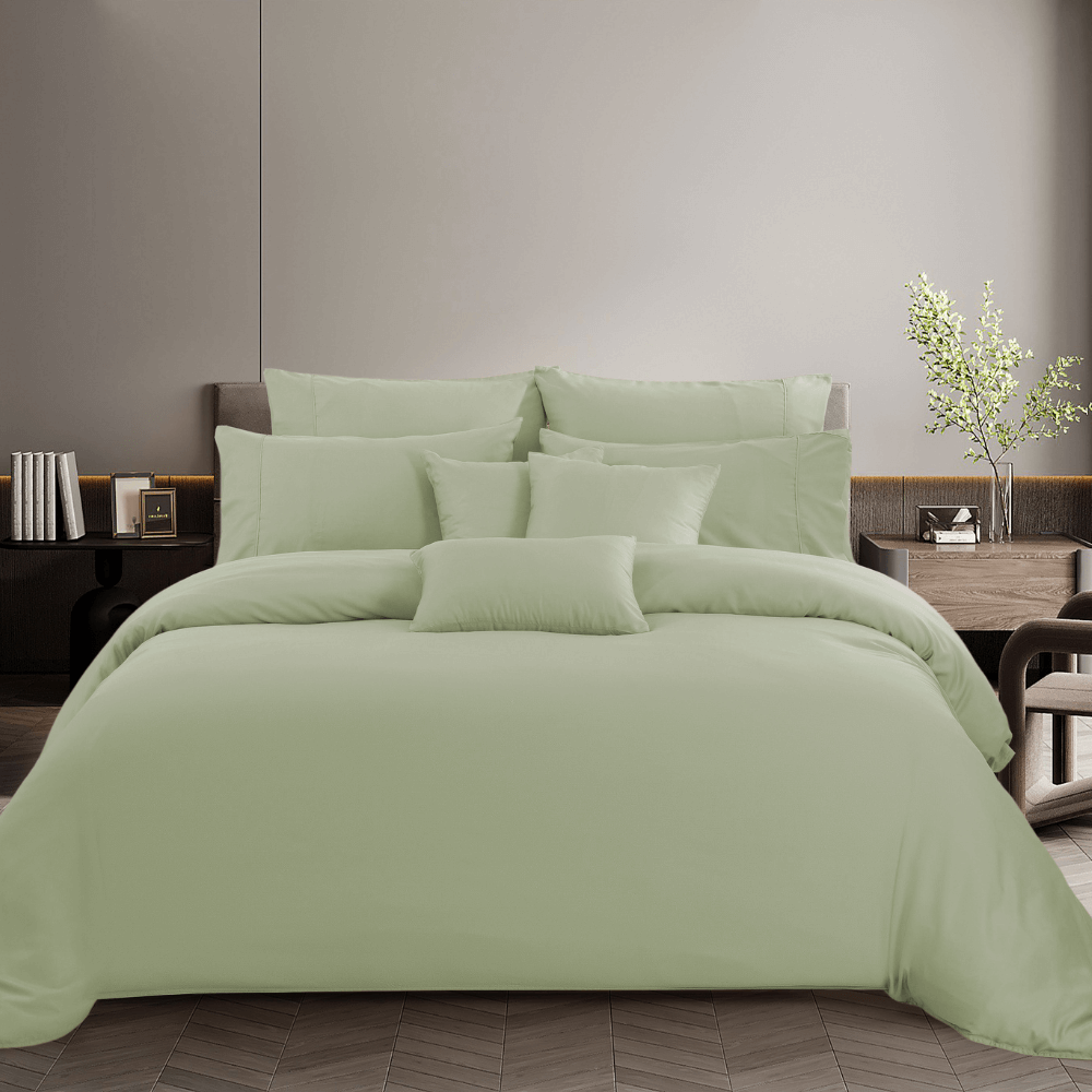 ปลอกผ้านวม คิงไซซ์ AKEMI รุ่น Colour Radiant 9557108579293 ขนาด 257 x 229 ซม. สี Willow Green