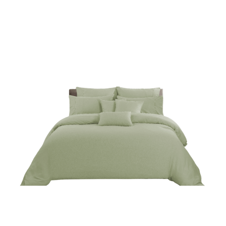 ชุดผ้าปูที่นอน 6 ฟุต 5 ชิ้น AKEMI รุ่น COLOUR RADIANT 9557108579262 สี WILLOW GREEN (ไม่รวมผ้านวม)_0