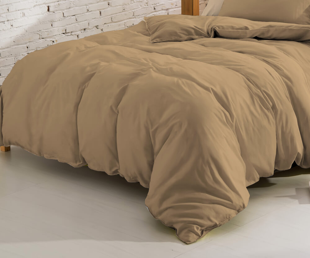 ชุดผ้าปูที่นอน 6 ฟุต 5 ชิ้น Ai by Akemi รุ่น ColourJoy 9557108636859 สี Caramel Cafe (ไม่รวมผ้านวม)