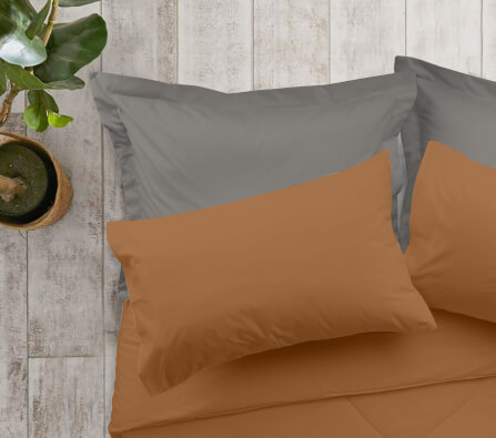 ชุดผ้าปูที่นอน 6 ฟุต 5 ชิ้น Ai by Akemi รุ่น ColourJoy 9557108685338 สี Groot Brown (ไม่รวมผ้านวม)_4