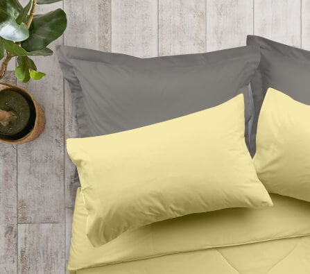 ชุดผ้าปูที่นอน 6 ฟุต 5 ชิ้น Ai by Akemi รุ่น ColourJoy 9557108685345 สี Valley Lemon (ไม่รวมผ้านวม)_4