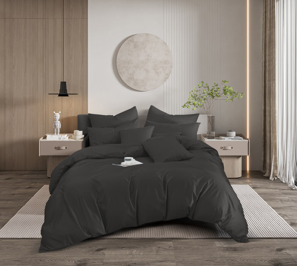 ชุดผ้าปูที่นอน 6 ฟุต 5 ชิ้น Ai by Akemi รุ่น ColourShine 9557108754720 สี Gull Gray (ไม่รวมผ้านวม)