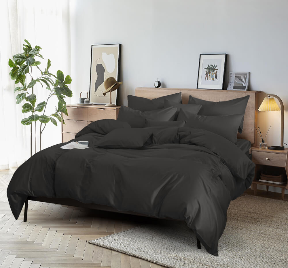 ชุดผ้าปูที่นอน 6 ฟุต 5 ชิ้น Ai by Akemi รุ่น ColourShine 9557108754720 สี Gull Gray (ไม่รวมผ้านวม)