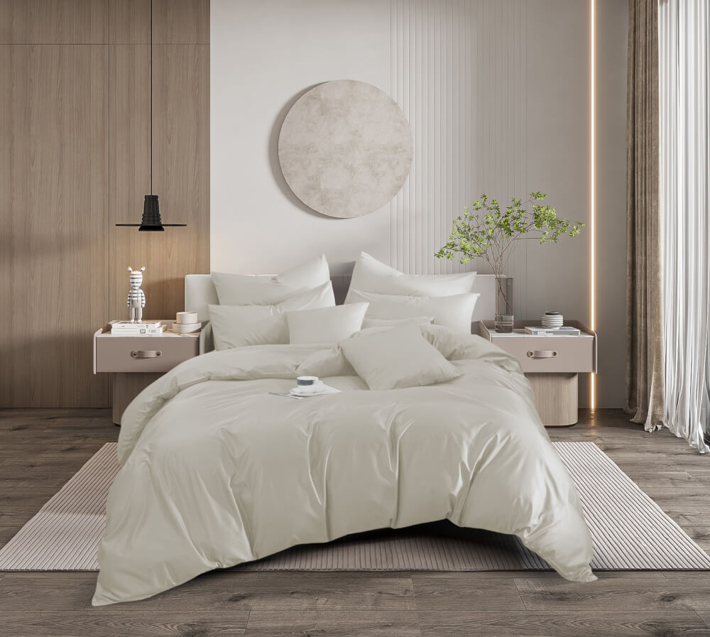 ชุดผ้าปูที่นอน 5 ฟุต 5 ชิ้น Ai by Akemi รุ่น ColourShine  9557108754591 สี Light Oak (ไม่รวมผ้านวม)