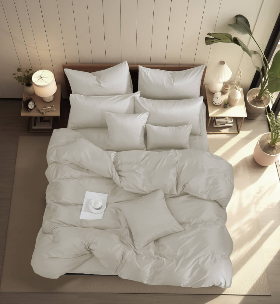 ชุดผ้าปูที่นอน 5 ฟุต 5 ชิ้น Ai by Akemi รุ่น ColourShine  9557108754591 สี Light Oak (ไม่รวมผ้านวม)