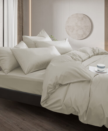 ชุดผ้าปูที่นอน 5 ฟุต 5 ชิ้น Ai by Akemi รุ่น ColourShine  9557108754591 สี Light Oak (ไม่รวมผ้านวม)_4