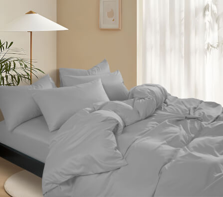 ชุดผ้าปูที่นอน 6 ฟุต 5 ชิ้น Ai by Akemi รุ่น ColourShine 9557108528901 สี Oregon Grey (ไม่รวมผ้านวม)_7