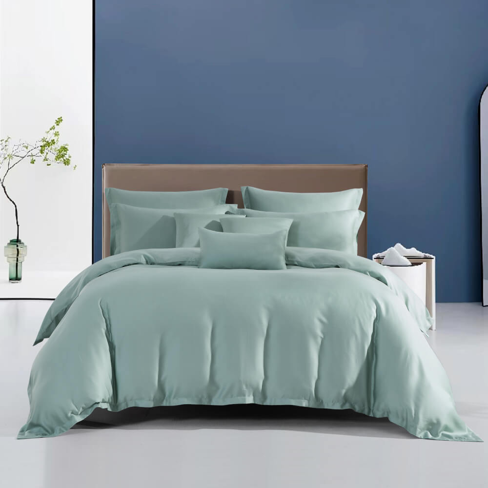 ชุดผ้าปูที่นอน 6 ฟุต 5 ชิ้น AKEMI รุ่น Gladice Solid 9557108483446 สี Jade Green (ไม่รวมผ้านวม)
